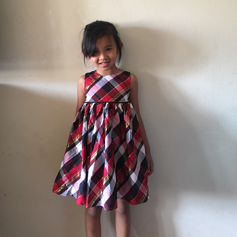 HOLIDAY EDITION RED BLACK FORMAL DRESS 4T