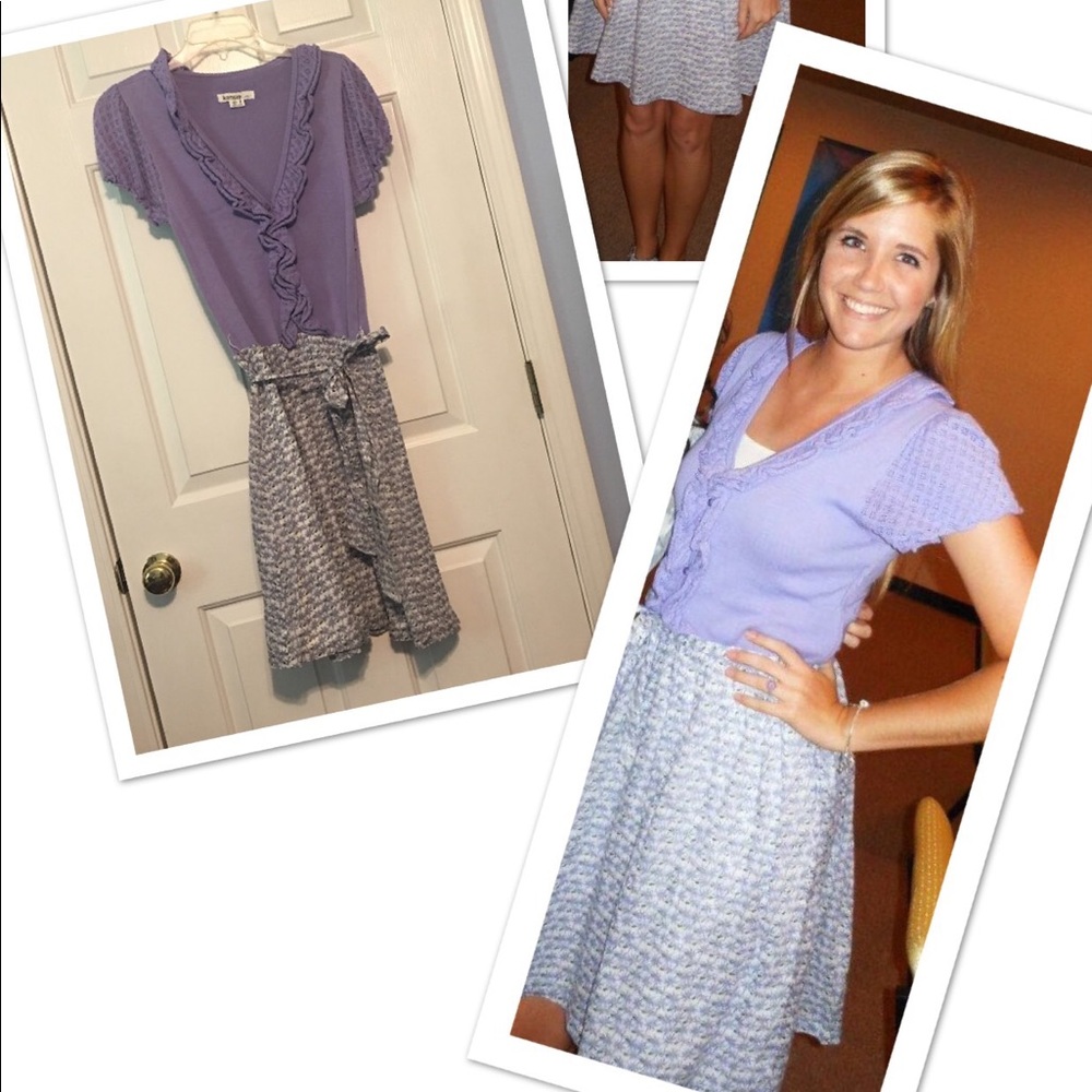 Lavender floral dress