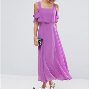 NWT Asos Cold Shoulder Midi Dress - Sz 12