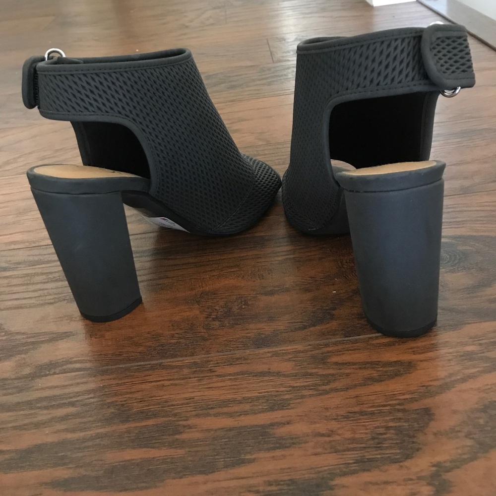 Comfortable Black Open Toe Booties - image 3