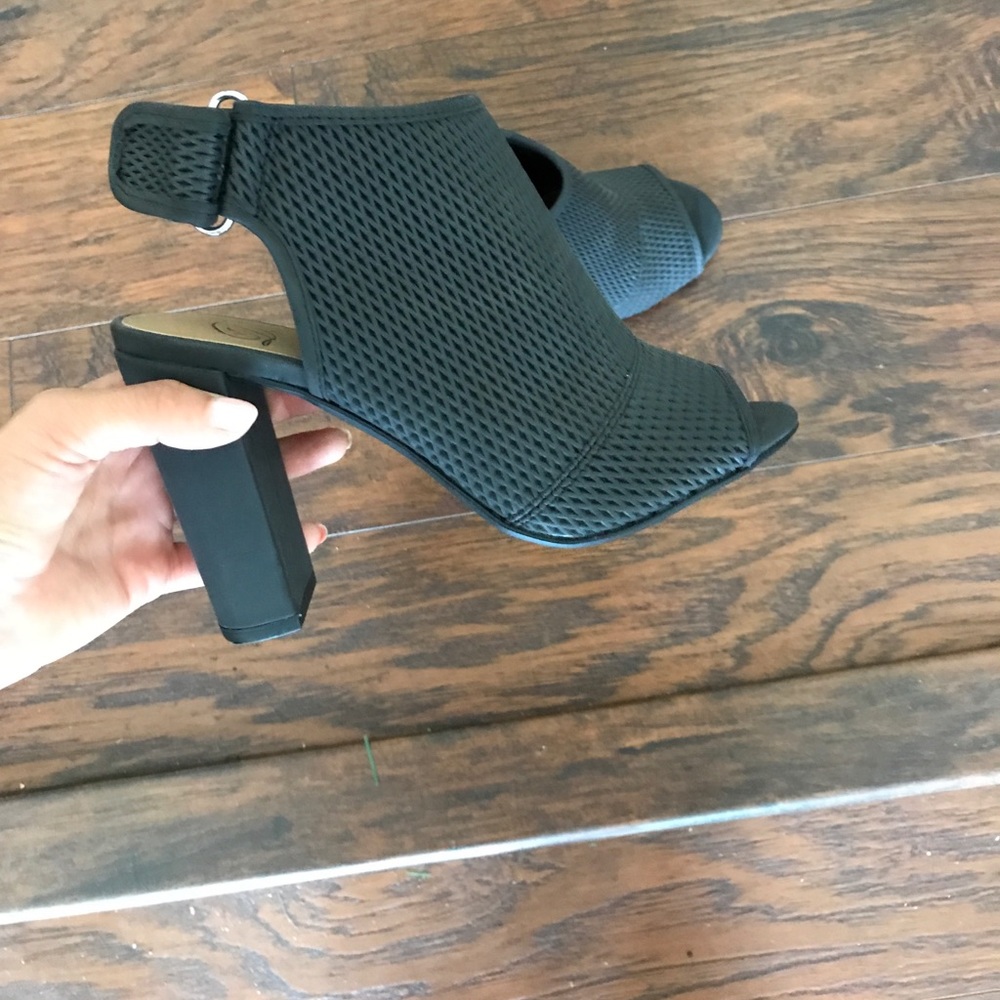 Comfortable Black Open Toe Booties - image 4