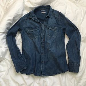 denim button down