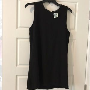 Black Sleeveless Shift Dress