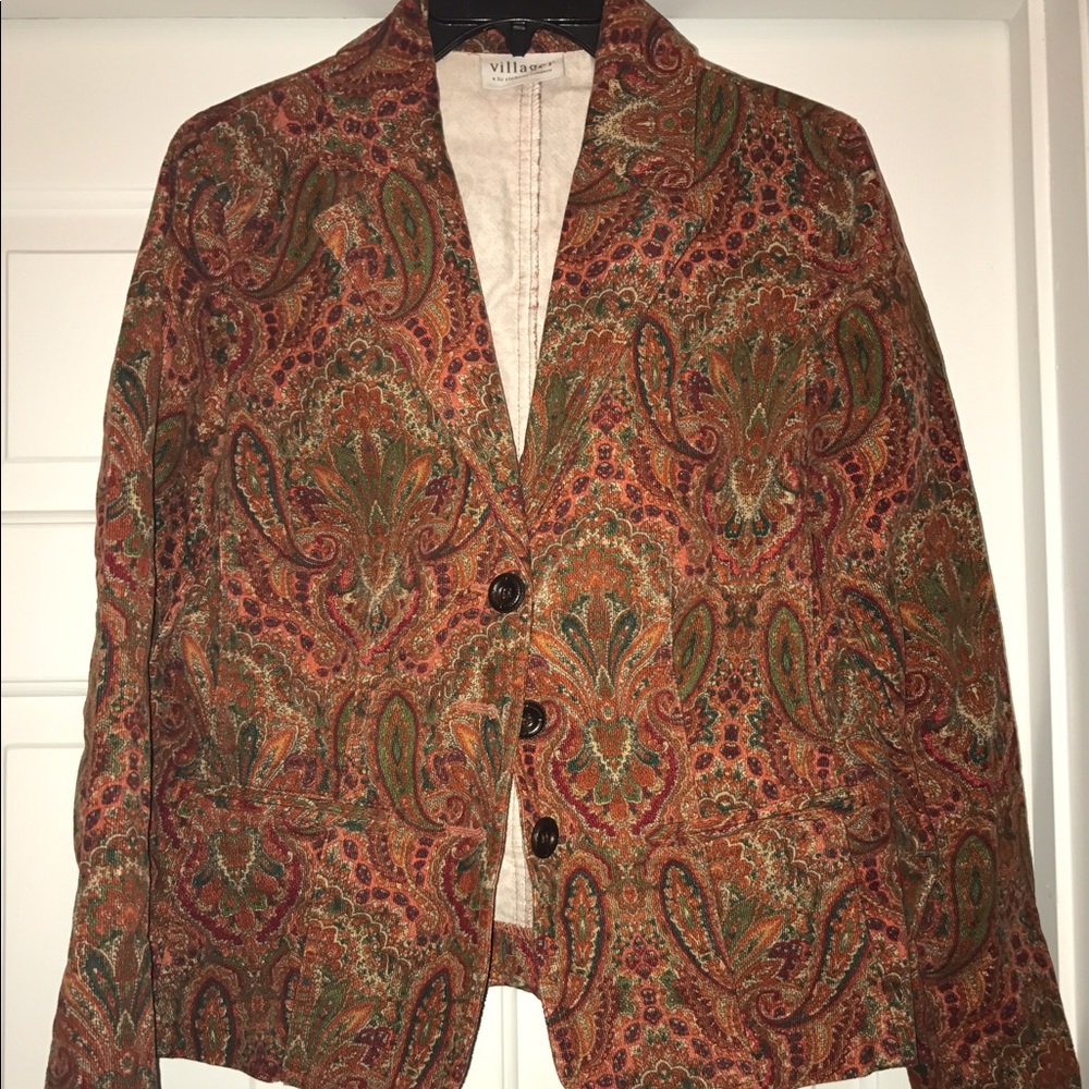 Paisley fall colored blazer