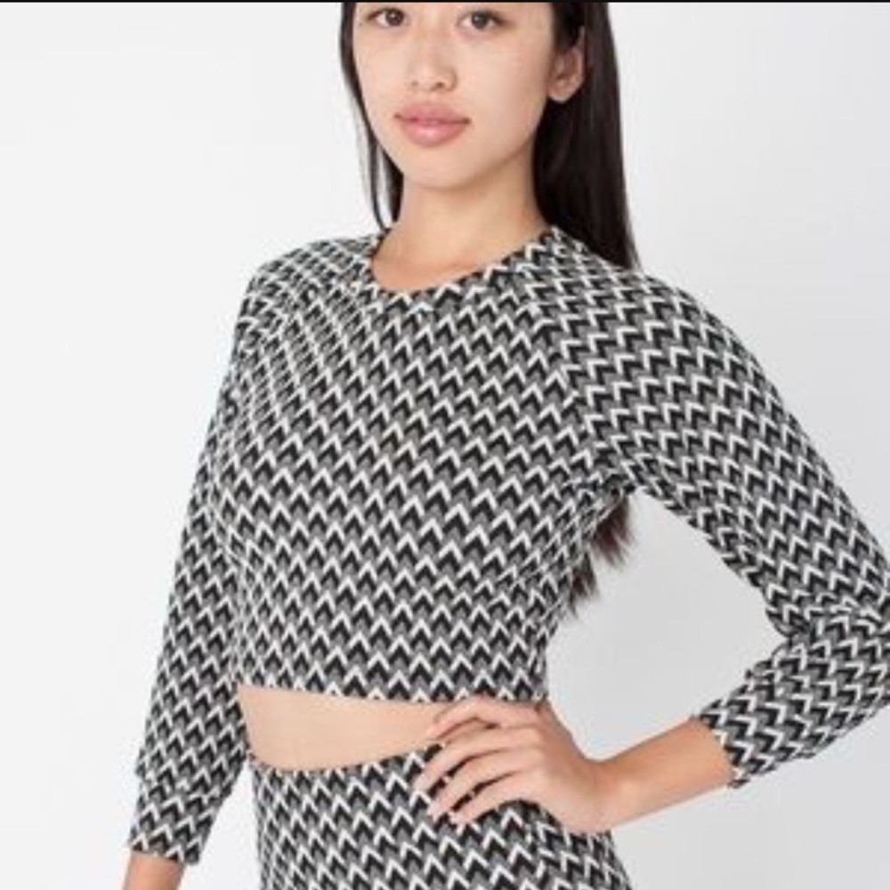 American apparel crop top