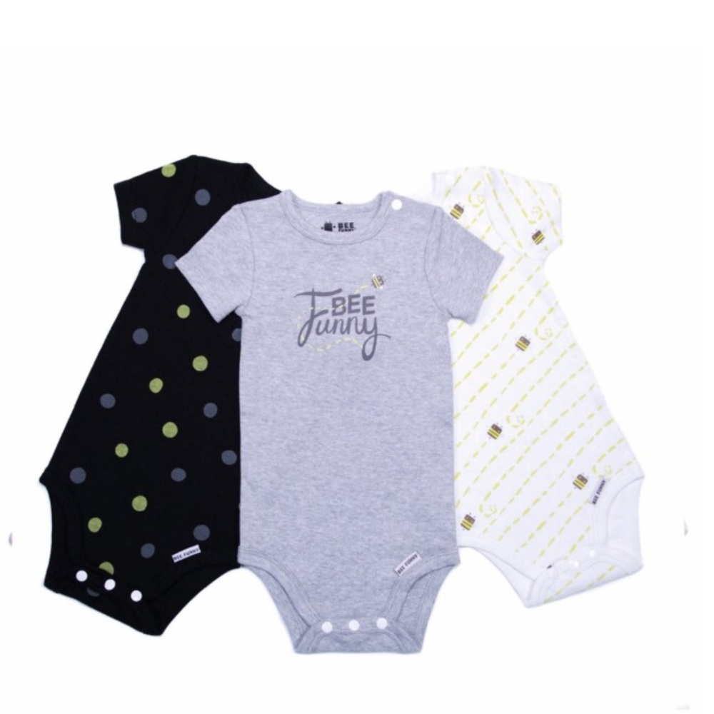 Bee funny baby Onsie 3 Pack