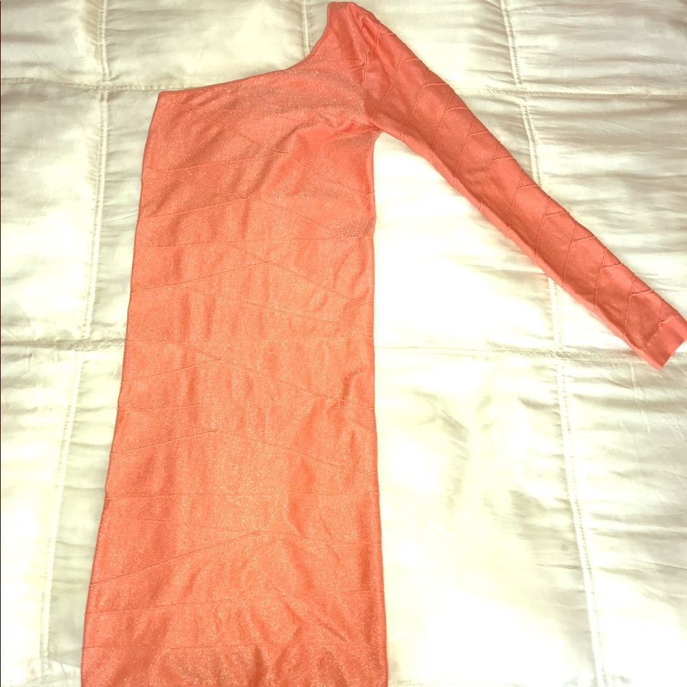Light Orange Spandex Bebe Dress