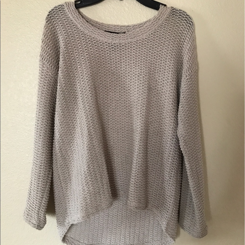 Textured High Low Sweater