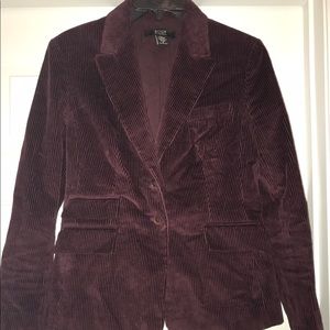 Corduroy burgundy blazer size 8