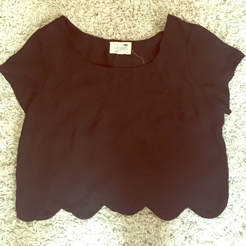 LA HEARTS black croptop!