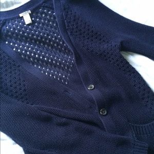 Navy Blue Cardigan