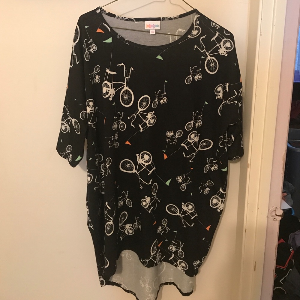 NWOT *****LuLaRoe Irma with bicycles**** XS