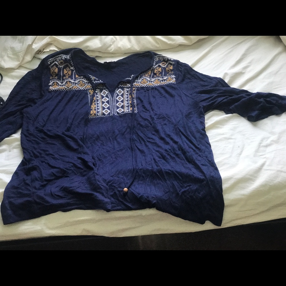 Navy blue blouse from Dressbarn