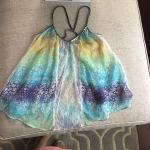 Free people sheer silky top