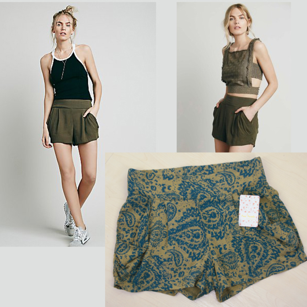 NEW w/tags FREE PEOPLE Drapey Pocket Shorts