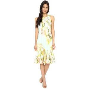 NWT Maggy London Mint Floral Dress - Sz 12!