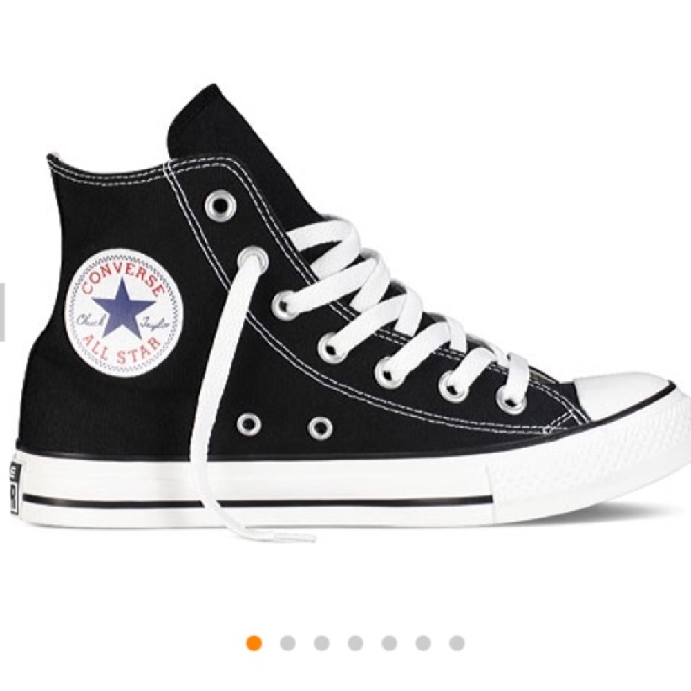 Black high top converse