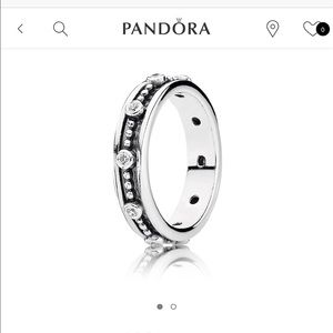 Royalty Stackable Pandora Ring. Size 52