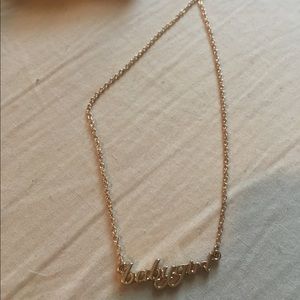 Baby girl pendant necklace