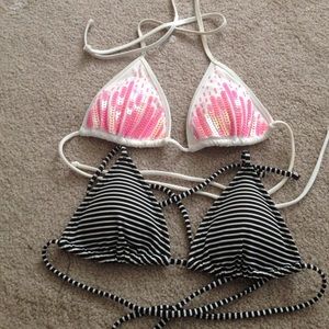 2 Victoria Secret Pink bikini tops