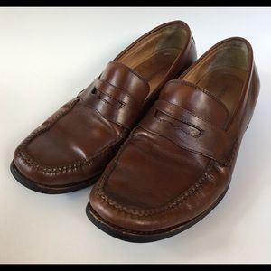 Johnson and Murphy Brown Garner Penny Loafers 10M