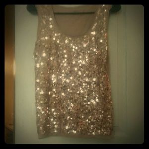 Ann Taylor Loft Sequin Tank