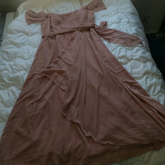 Bridesmaid Dusty Rose Dress - Picture 3 of 4