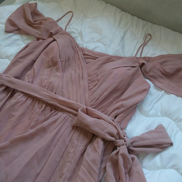 Bridesmaid Dusty Rose Dress - Picture 2 of 4