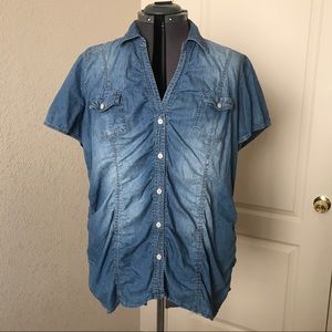 Blue Jean Button Down blouse
