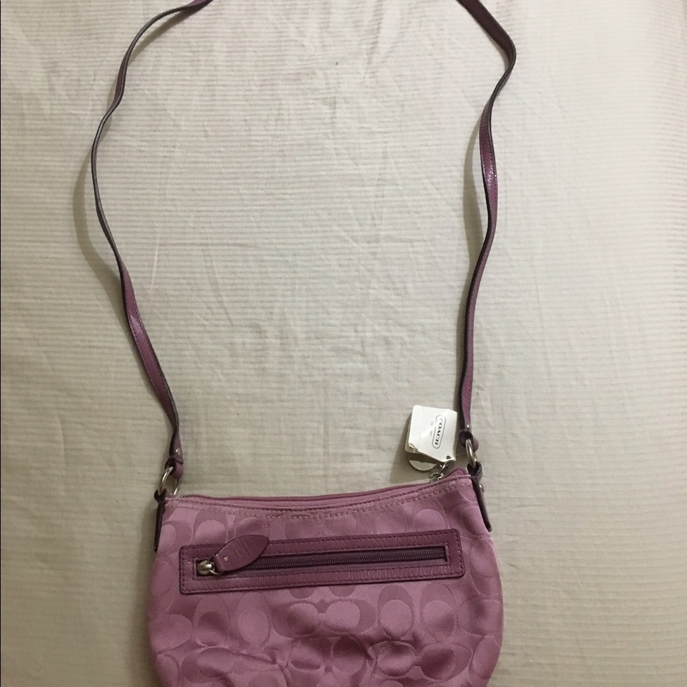 Purple Coach purse