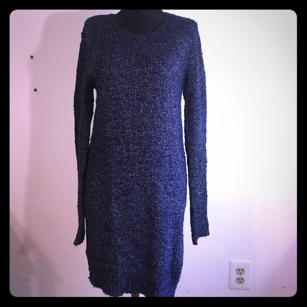 BCBG blue sweater dress