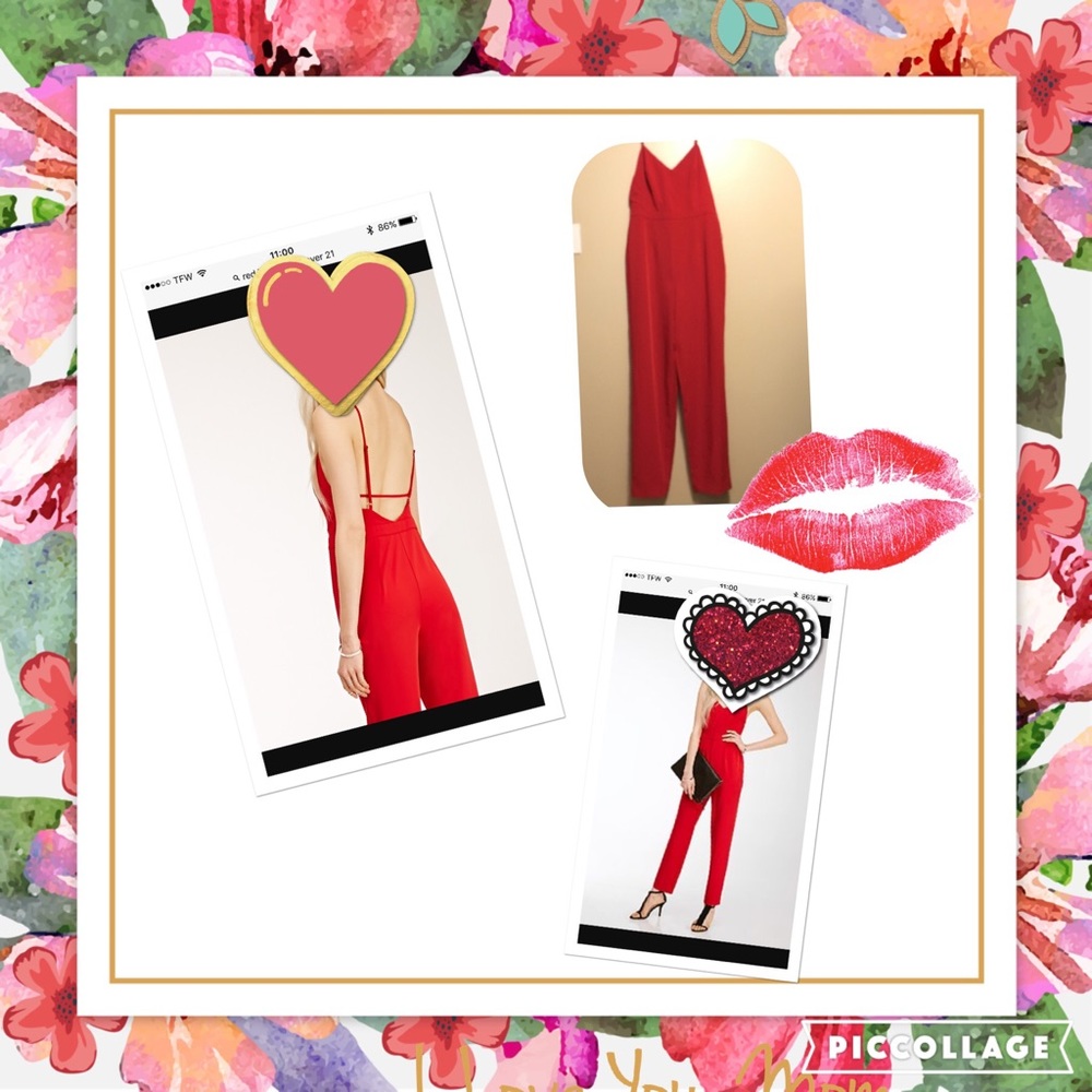 Red Jumpsuit, never worn!! - Picture 1 of 1