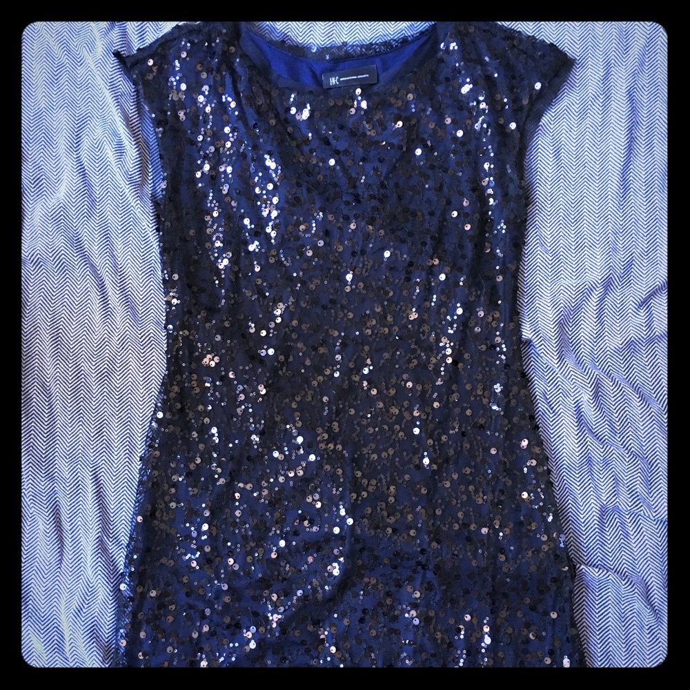 EUC INC sequin mini-dress size M