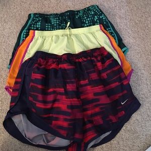 3 Large Nike Running Shorts