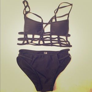 Blacked Caged Bikini