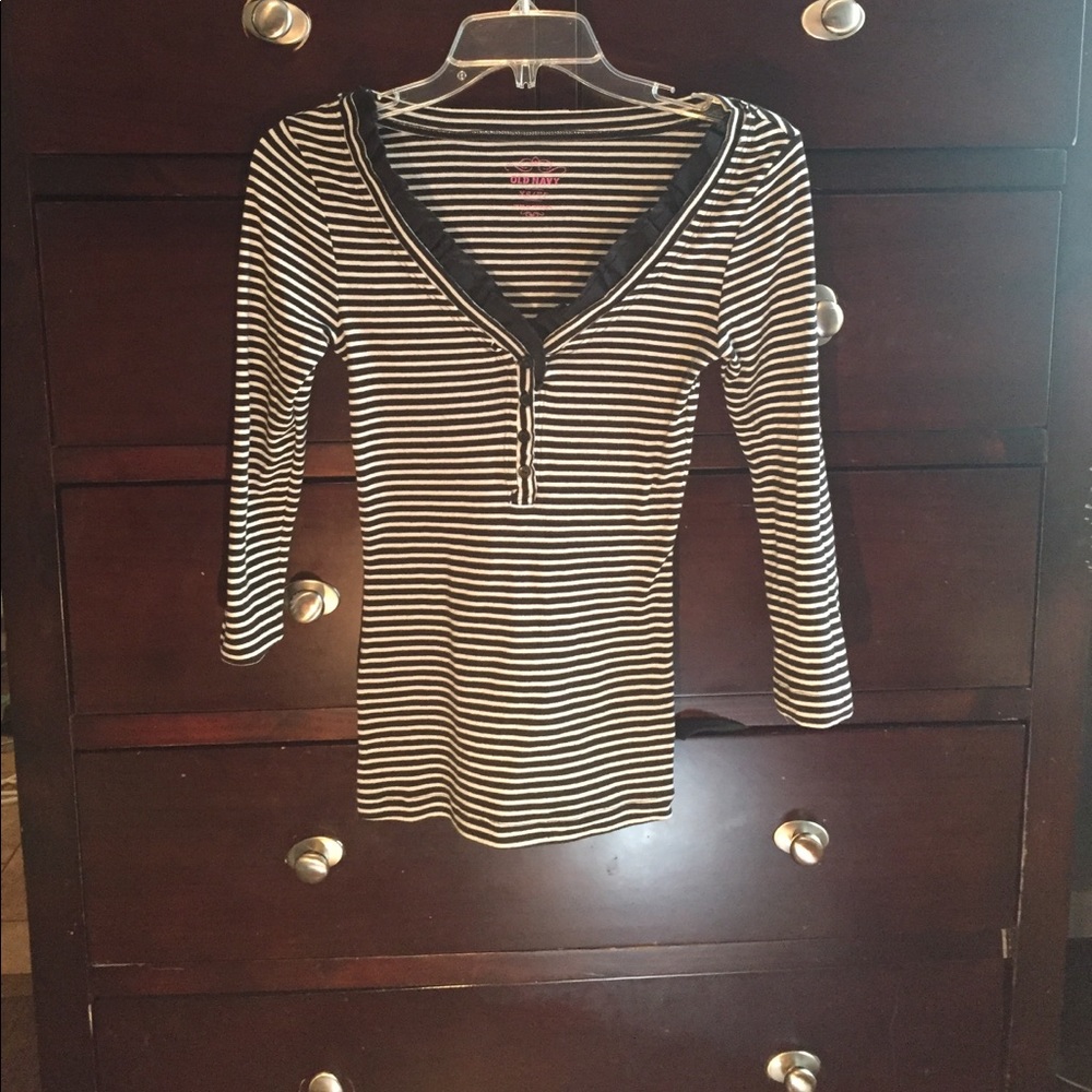 Black and White Striped shirt