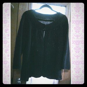 Black Cardigan Sweater/Shrug