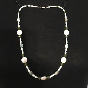 Freshwater Pearl and Crystal necklace.