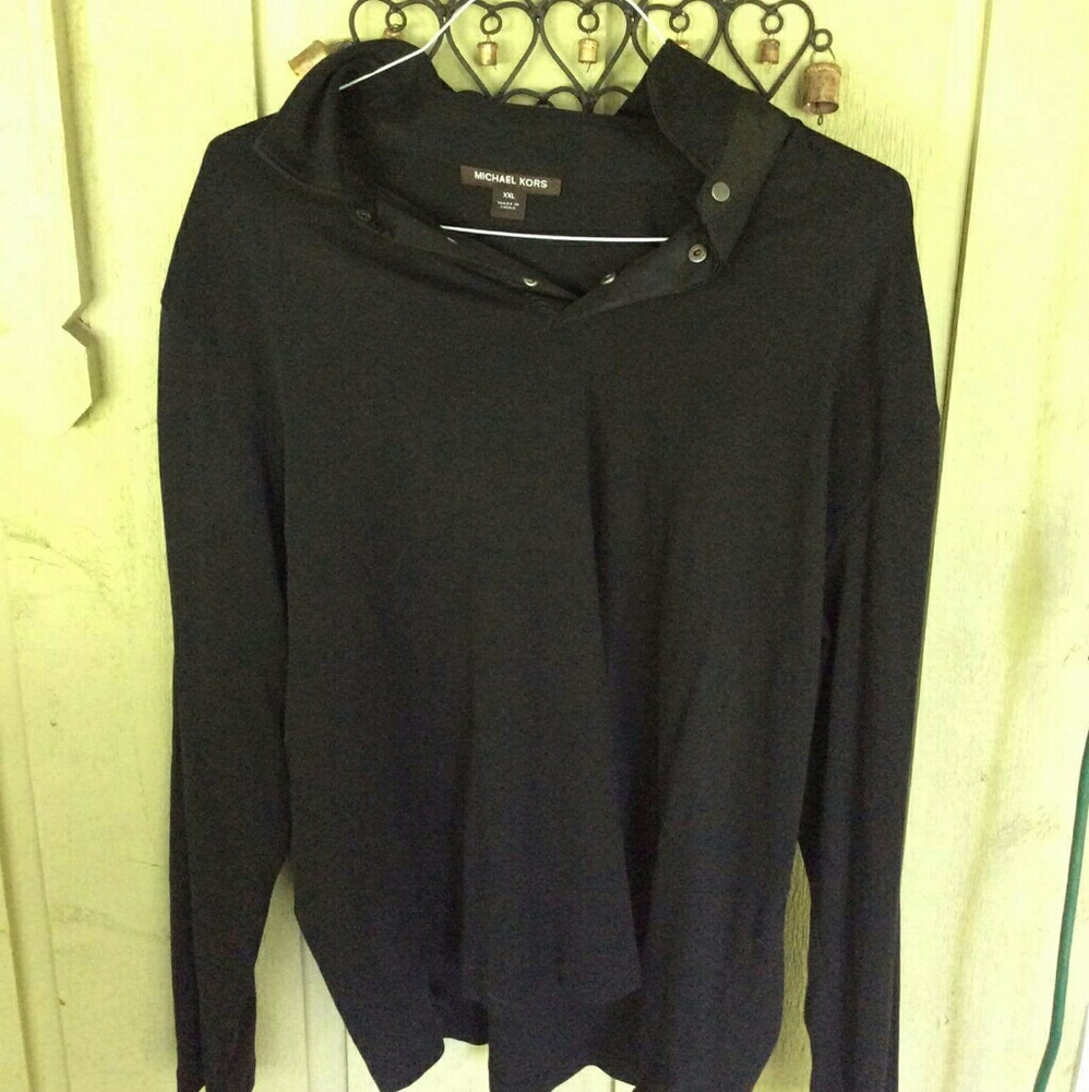 Micheal Kors Men's Long Sleeve Polo