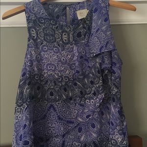 Cobalt blue Anthropologie HD brand blouse