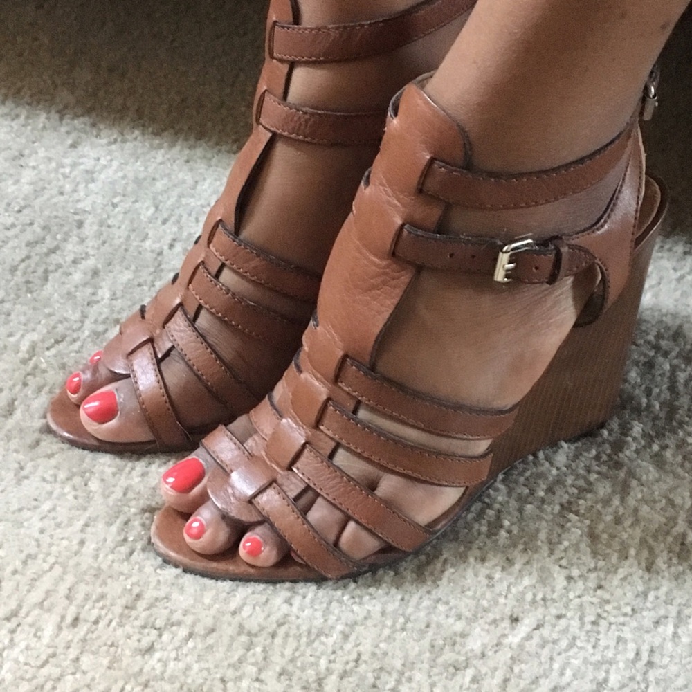 Nine West Heech Gladiator Wedge Heels