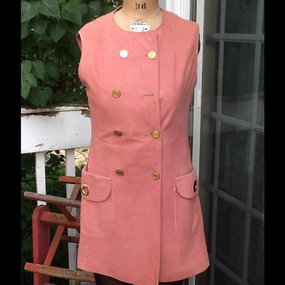 VTG 1960s SUEDED Leather Dress...FABULOUS