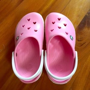 Excellent used condition girls crocs size junior 2