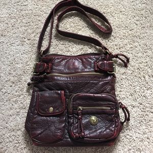 Black-washed Cross Body Bag