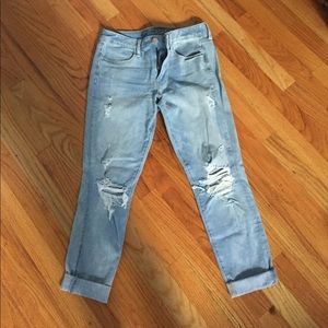 American Eagle ripped jeggings