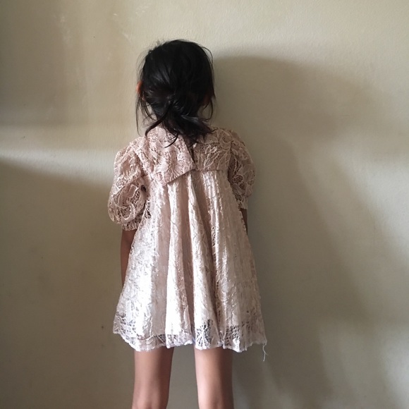 TAN LACE TOPPETER PAN COLLAR 4/5 - Picture 2 of 2