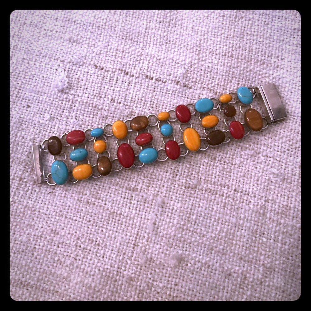 Sterling Silver and Turquoise Bracelet