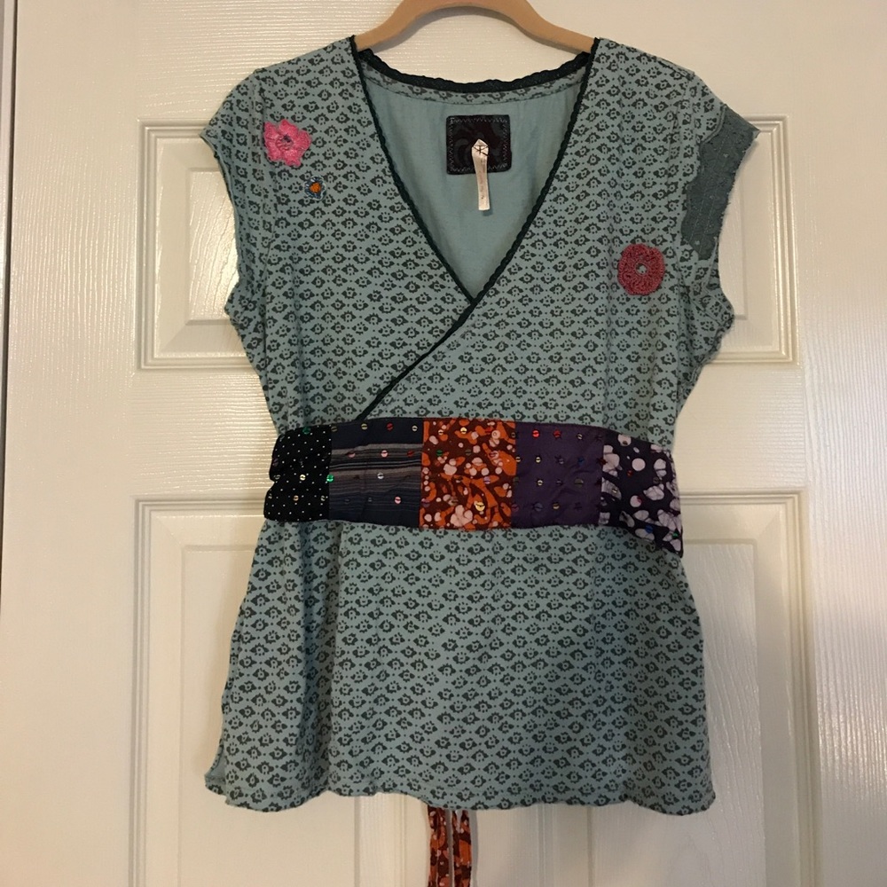 Free People "kimono" shirt.