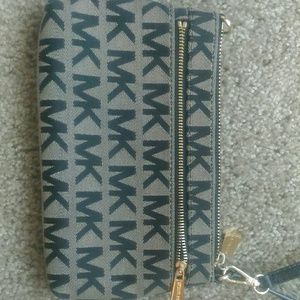 Michael Kors black wristlet
