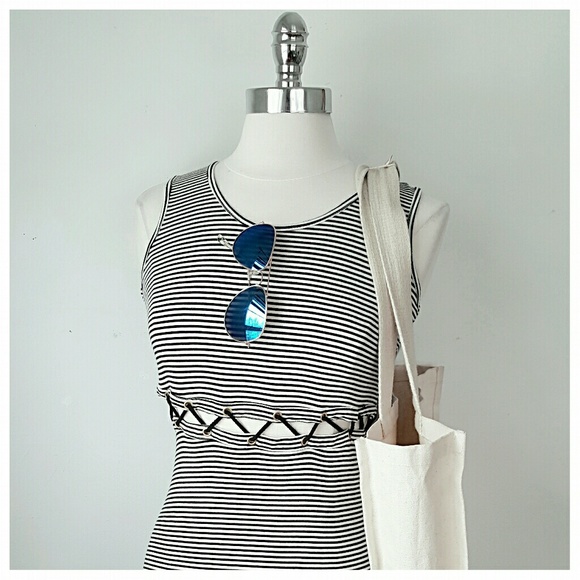 Striped Maxi Dress  SIZE SMALL - Picture 2 of 4